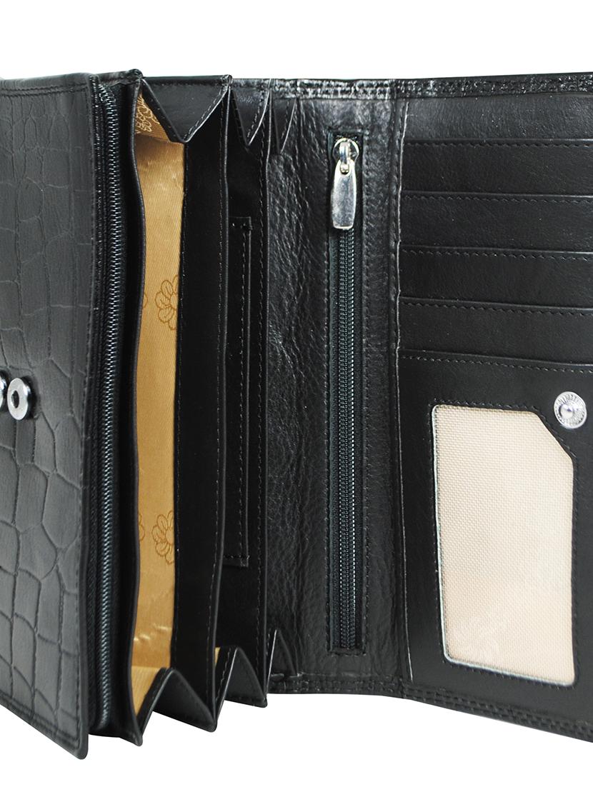 black leather wallet - 16592010 - Zoom Image - 3