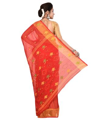 self-design jamdani saree - 16592054 - Standard Image - 2