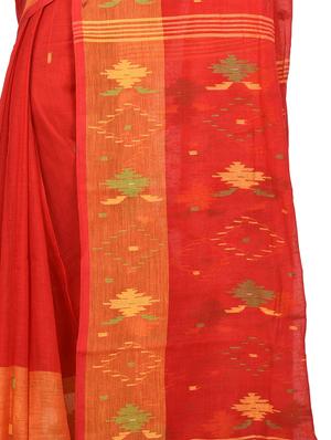 self-design jamdani saree - 16592054 - Standard Image - 3