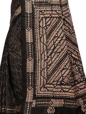 ethnic embroidered saree with blouse - 16592116 - Standard Image - 3