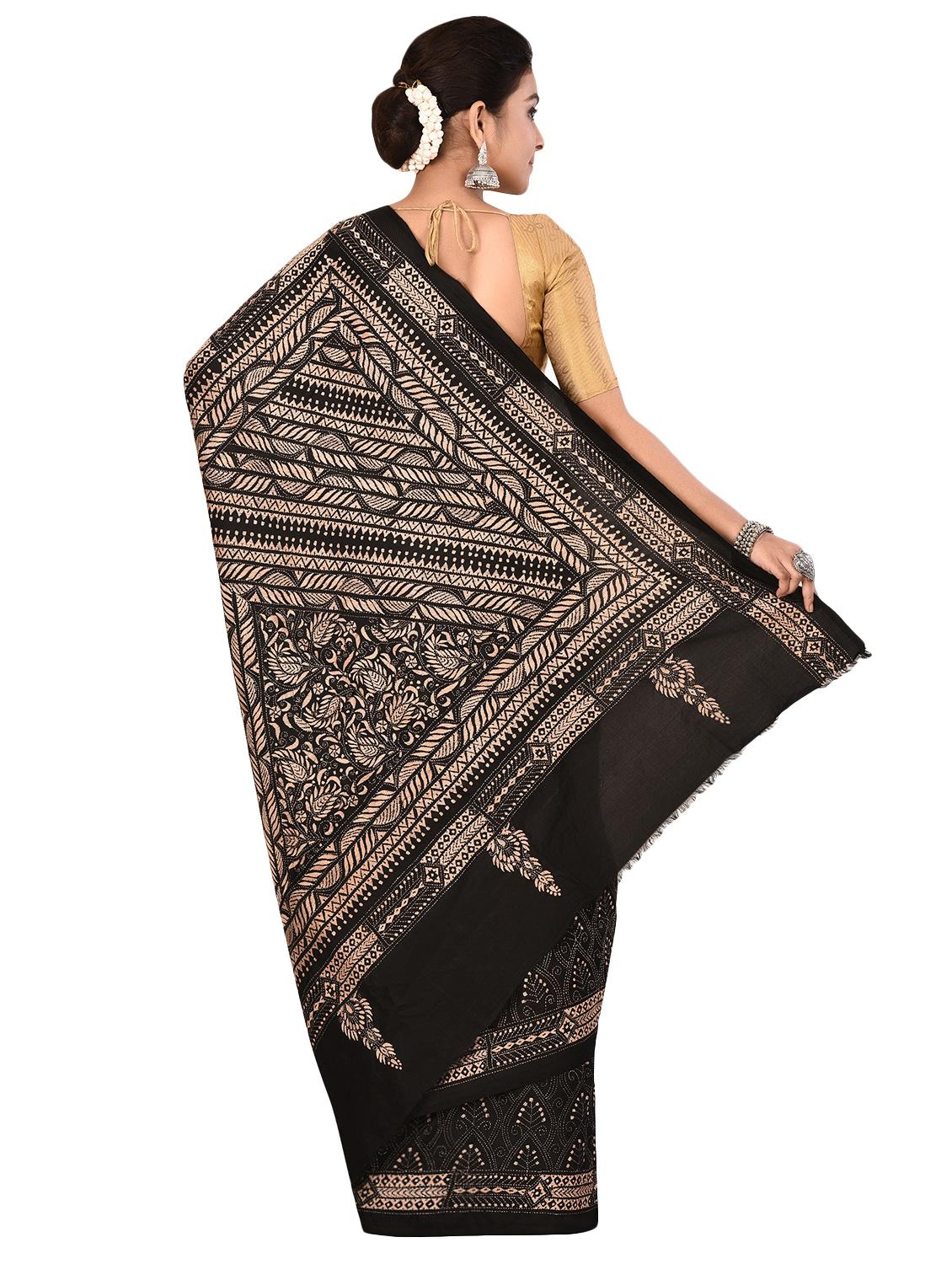 ethnic embroidered saree with blouse - 16592116 - Zoom Image - 2