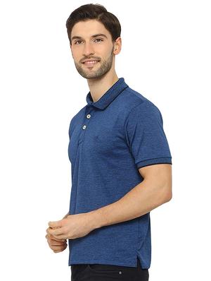 blue solid t-shirt - 16592253 - Standard Image - 2
