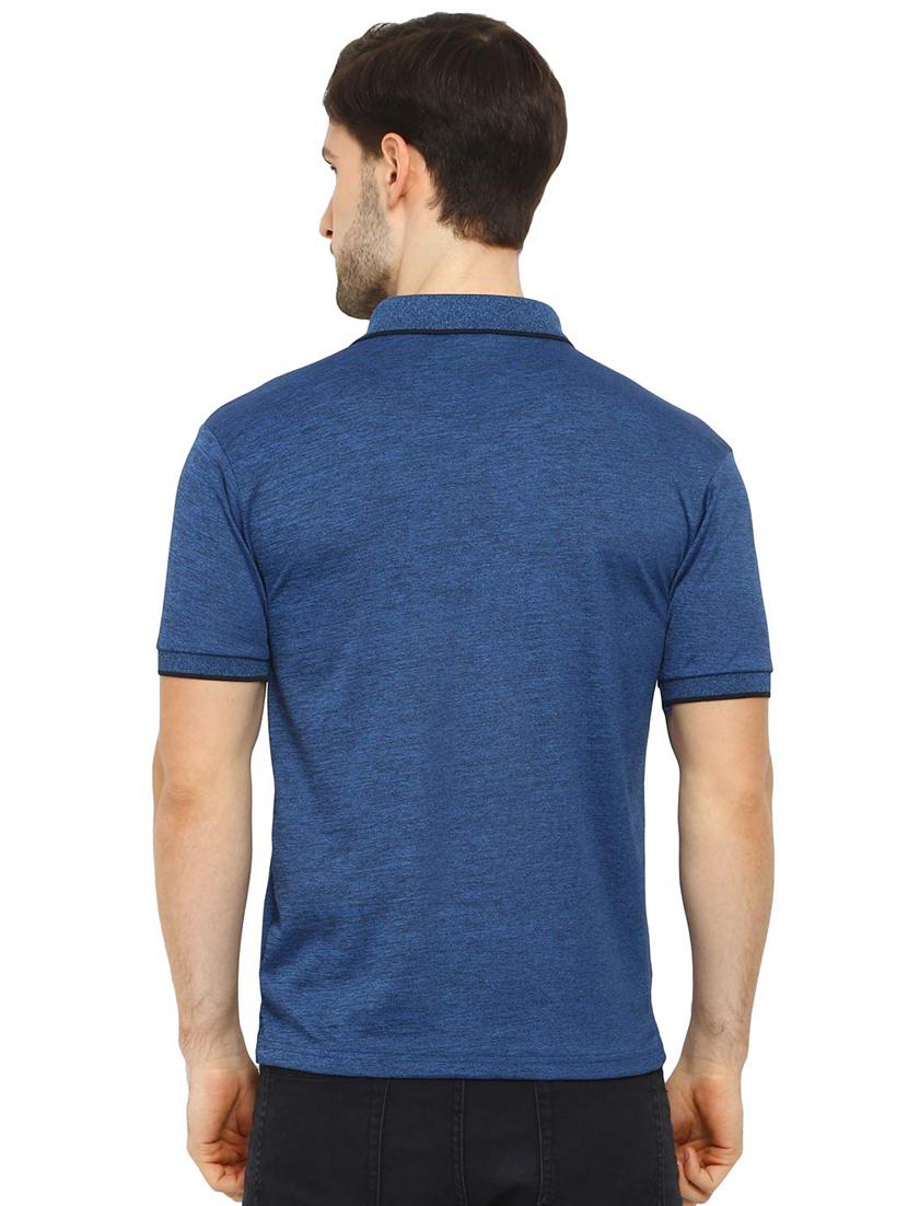 blue solid t-shirt - 16592253 - Zoom Image - 3