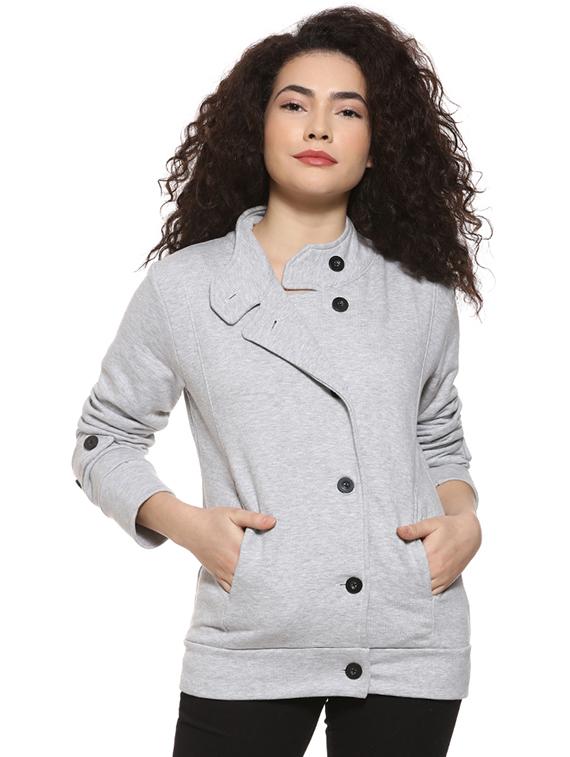 lapel neck windcheater jacket - 16592279 - Zoom Image - 1