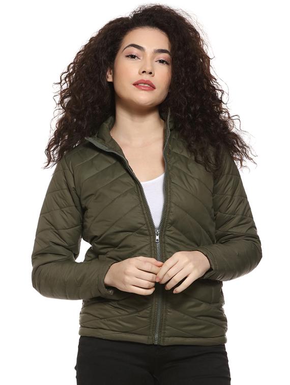pocket detail bomber/biker jacket - 16592288 - Zoom Image - 1