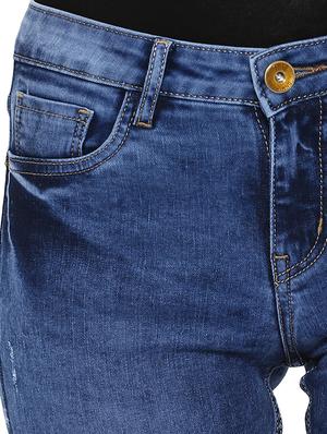 high rise distressed jean - 16592339 - Standard Image - 5