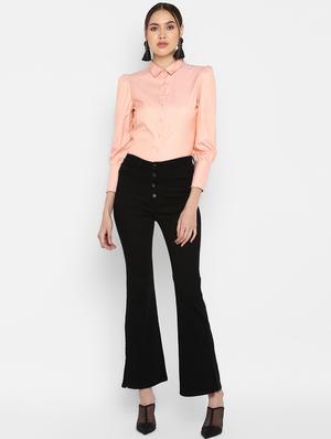 high rise flared jean - 16592346 - Standard Image - 4