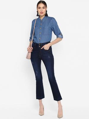 high rise flared jean - 16592347 - Standard Image - 4