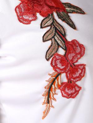 floral patch bell sleeved top - 16592535 - Standard Image - 6