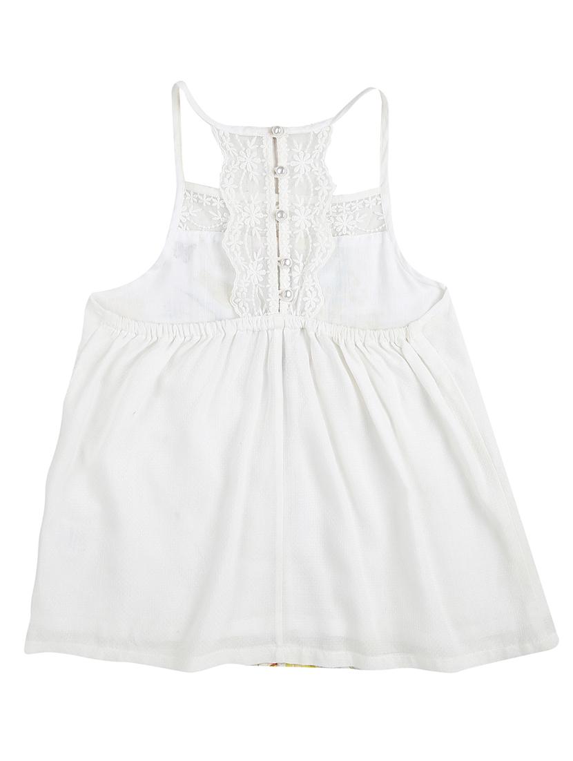 lace detail embellished floral top - 16592899 - Zoom Image - 2