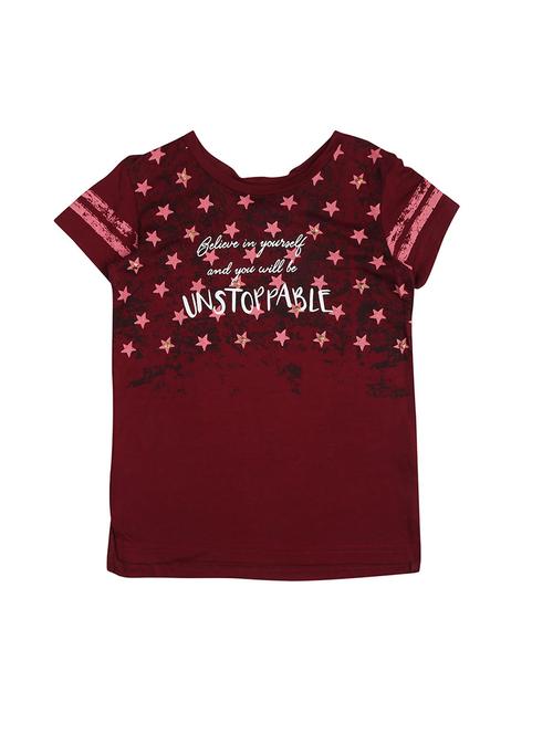 round neck graphic printed top - 16592936 - Very Small Image - 1