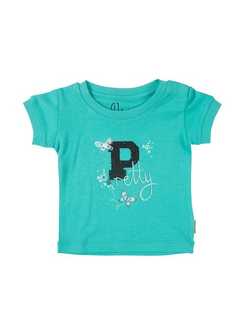 round neck alphabet patch top - 16593013 - Standard Image - 1