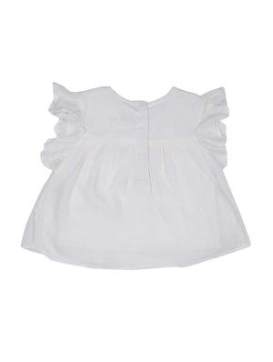 ruffle trim lace inserted top - 16593032 - Standard Image - 2