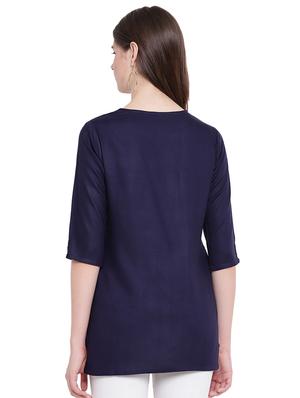 solid straight kurti - 16593159 - Standard Image - 3