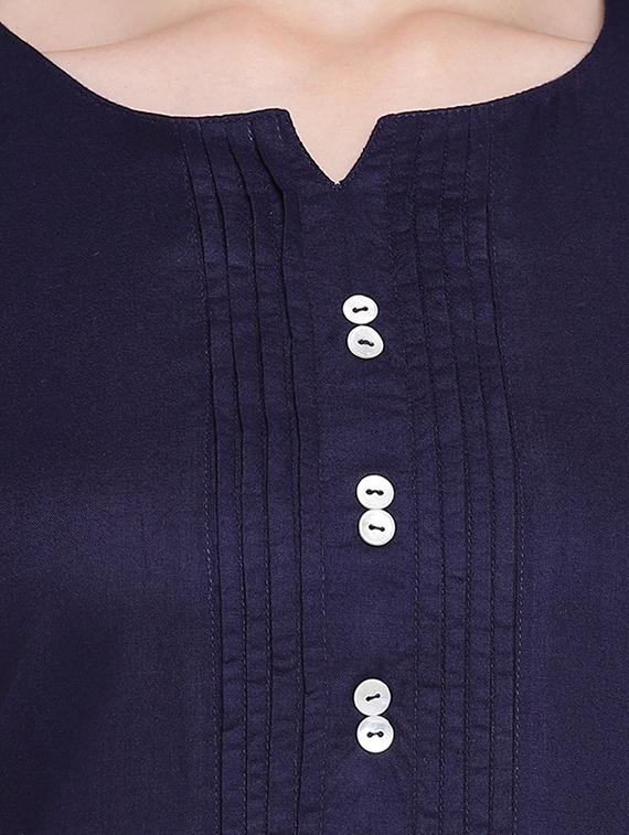 solid straight kurti - 16593159 - Zoom Image - 5