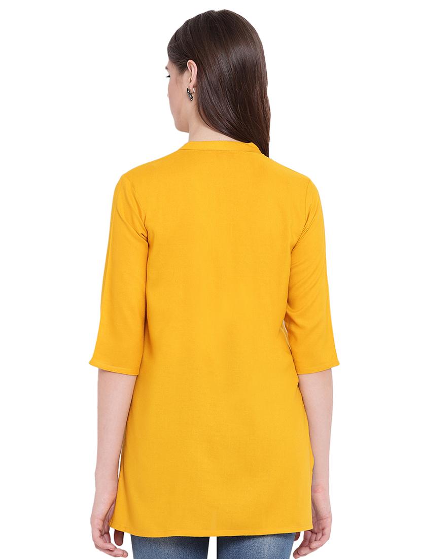 solid straight kurti - 16593161 - Zoom Image - 3