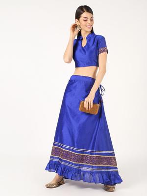 solid brocade blouse - 16595598 - Standard Image - 3