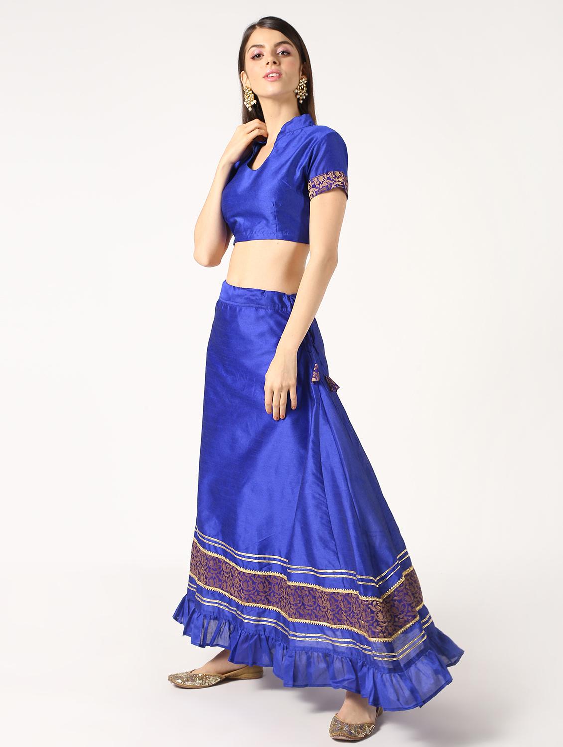 solid brocade blouse - 16595598 - Zoom Image - 1