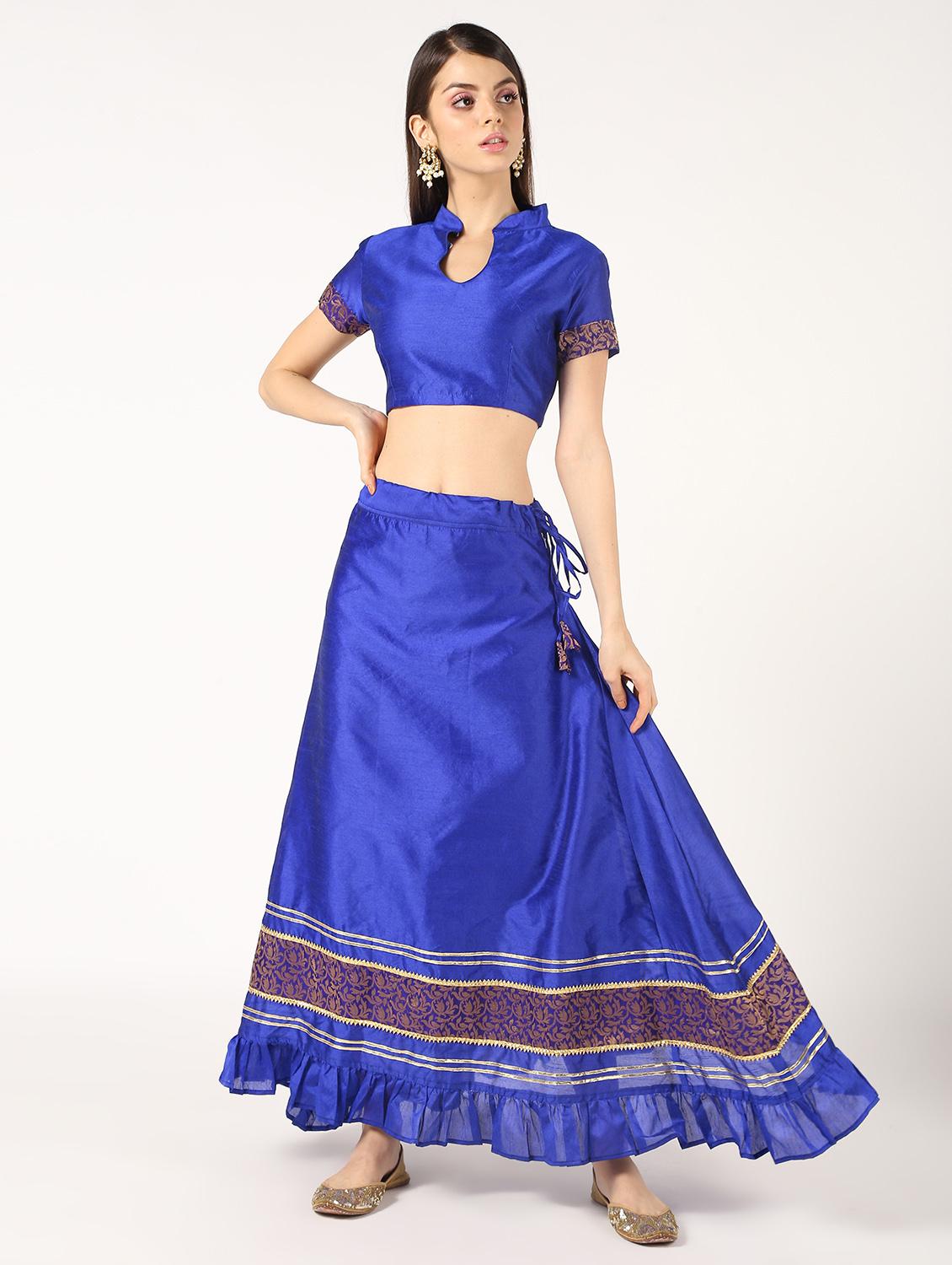 solid brocade blouse - 16595598 - Zoom Image - 2
