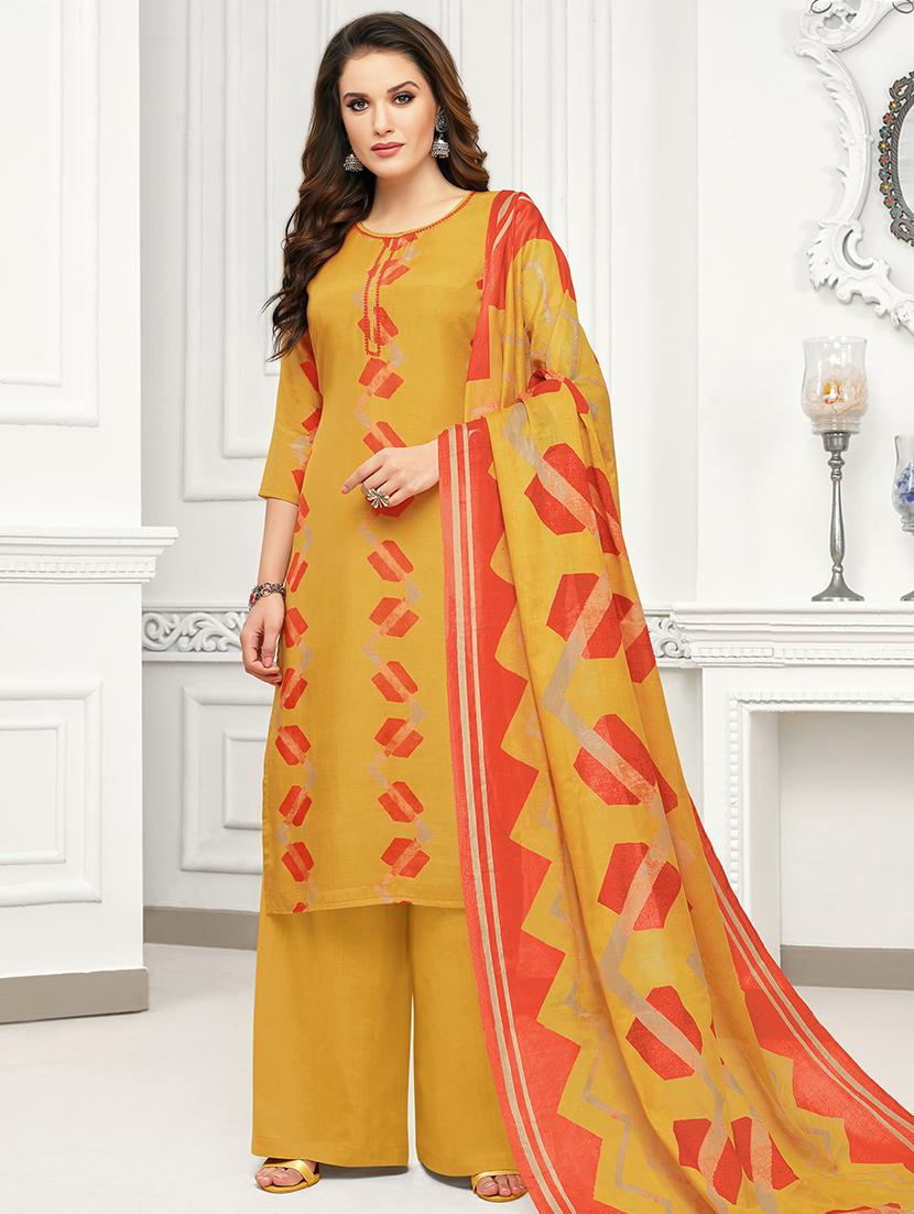 printed unstitched suit - 16595961 - Zoom Image - 1