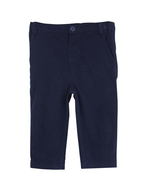 navy blue cotton corduroy trouser - 16596494 - Standard Image - 1