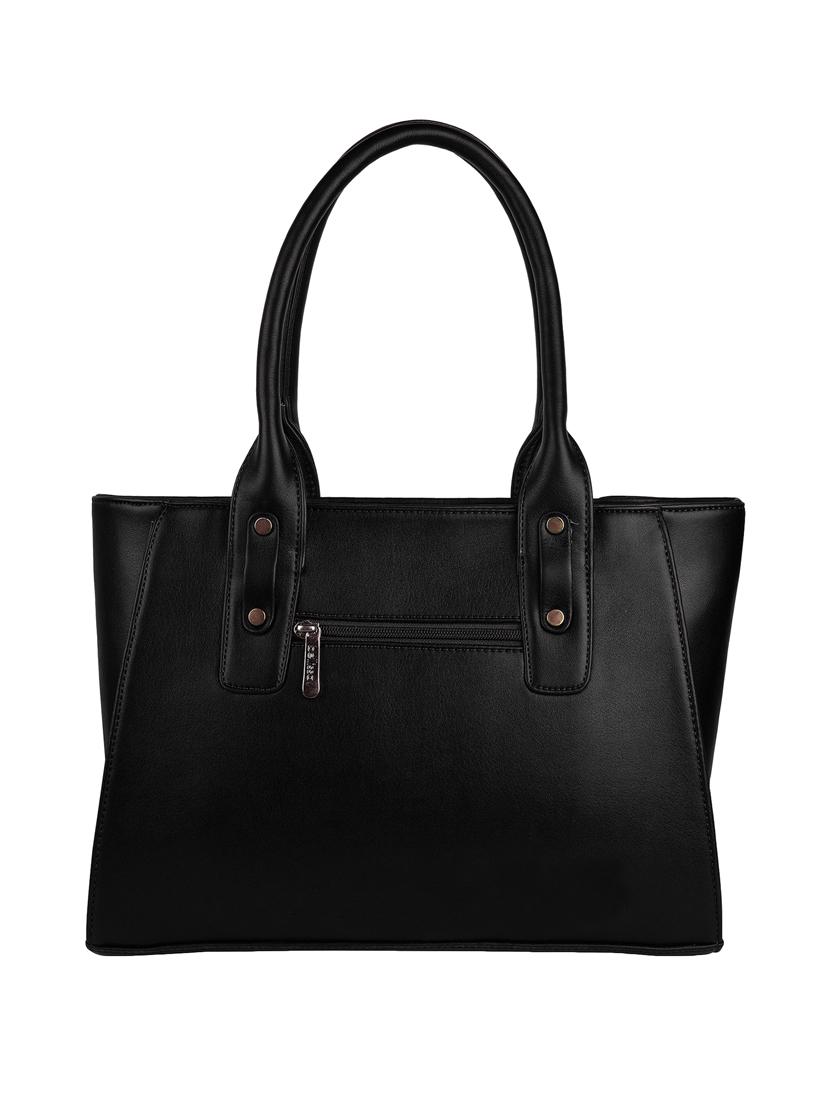 black leatherette (pu) regular handbag - 16596616 - Zoom Image - 2