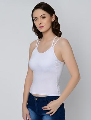 styled back solid camisole - 16596978 - Standard Image - 2