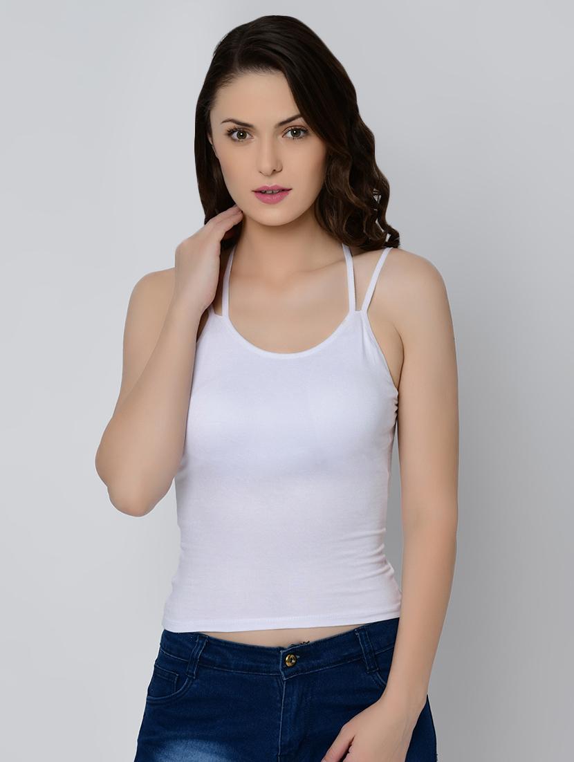 styled back solid camisole - 16596978 - Zoom Image - 1