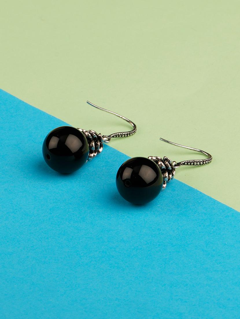 black metal drop earring - 16597041 - Zoom Image - 1