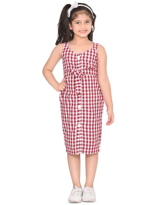 tie front checkered frock - 16598582 - Very Small Image - 1
