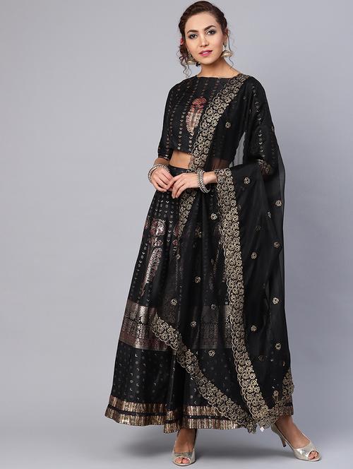 organza embellished dupatta with cutwork border - 16599572 - Standard Image - 1