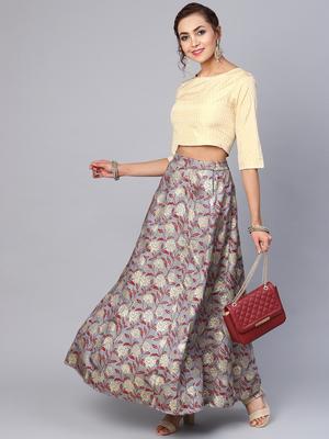 foil print blouse - 16599905 - Standard Image - 4