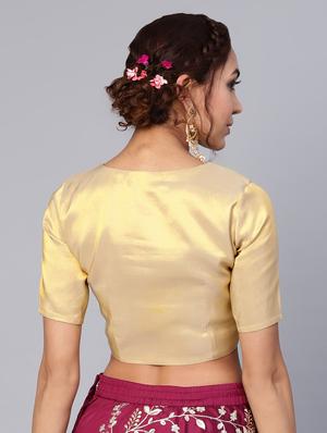 zari embroidered blouse - 16599906 - Standard Image - 3