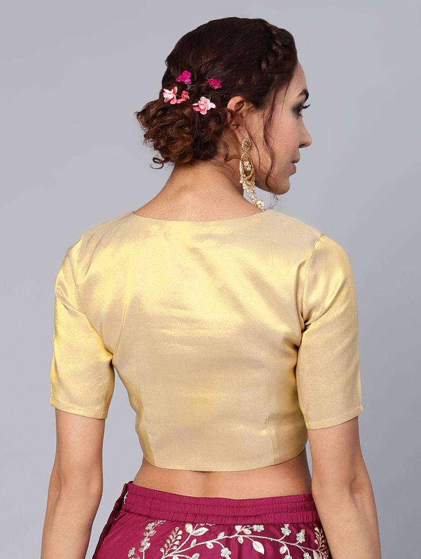 zari embroidered blouse - 16599906 - Zoom Image - 3