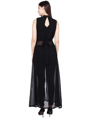 mock neck button detail maxi tunic - 16600181 - Standard Image - 3