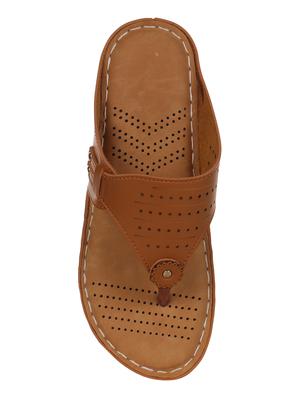 tan toe separator sandals - 16600250 - Standard Image - 5