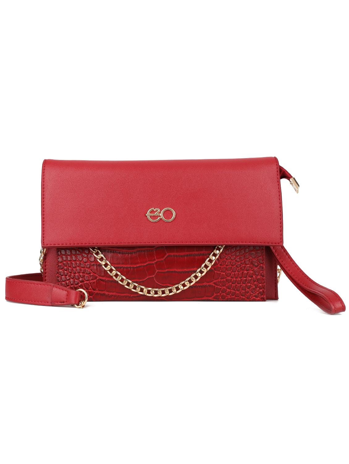 red leatherette (pu) regular clutch - 16600931 - Zoom Image - 1