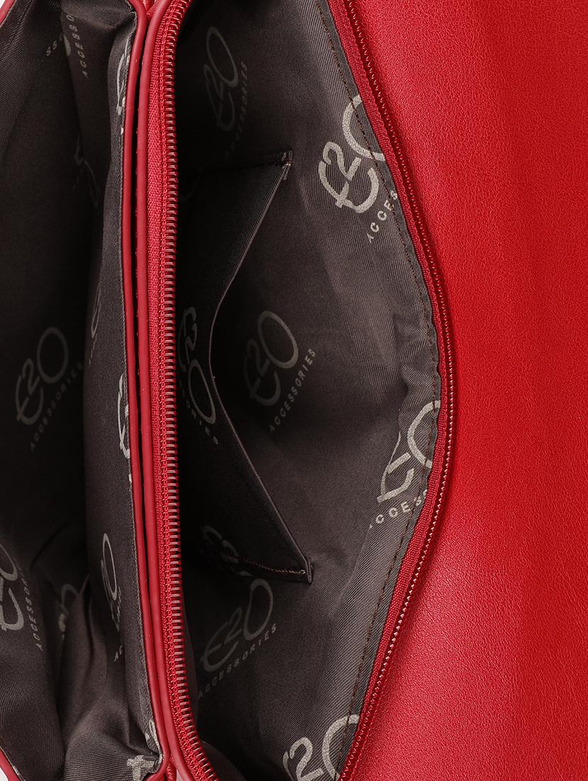 red leatherette (pu) regular clutch - 16600931 - Zoom Image - 3