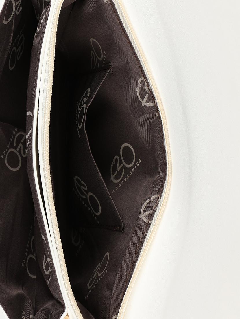 white leatherette (pu) regular clutch - 16600935 - Zoom Image - 3