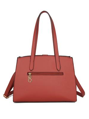 red leatherette (pu) regular handbag - 16600958 - Standard Image - 2