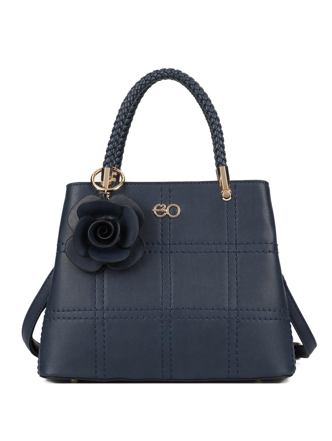 blue leatherette (pu) regular handbag - 16600966 - Zoom Image - 1