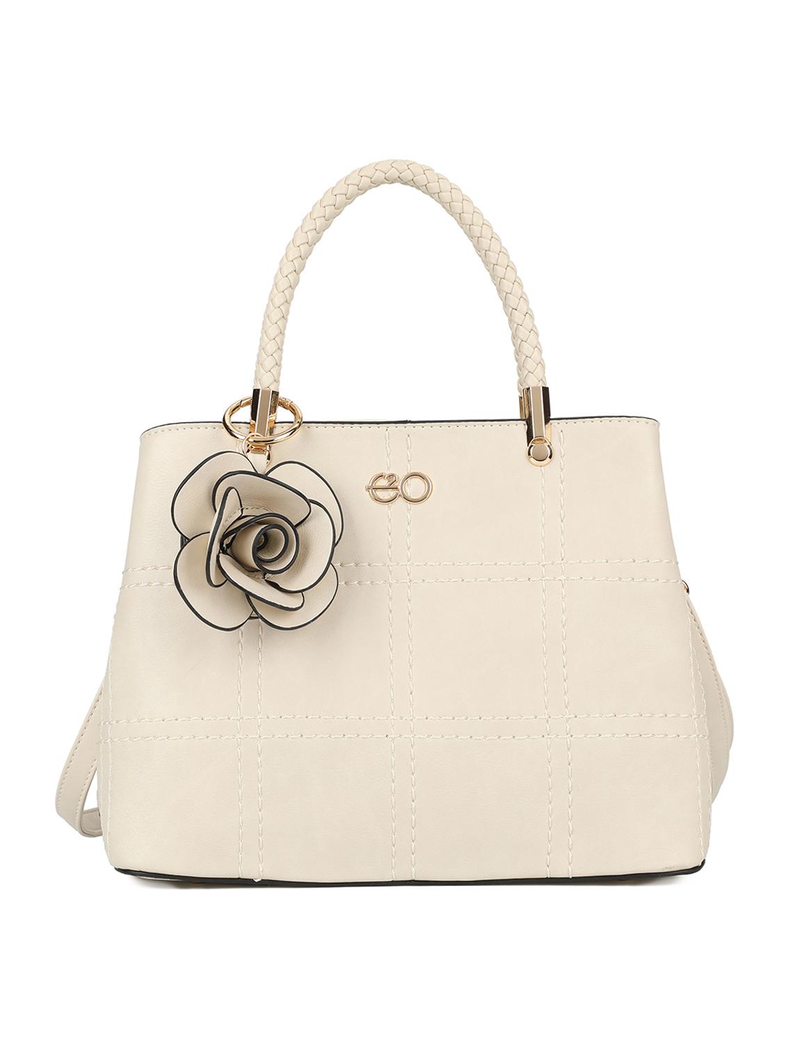 beige leatherette (pu) regular handbag - 16600967 - Zoom Image - 1