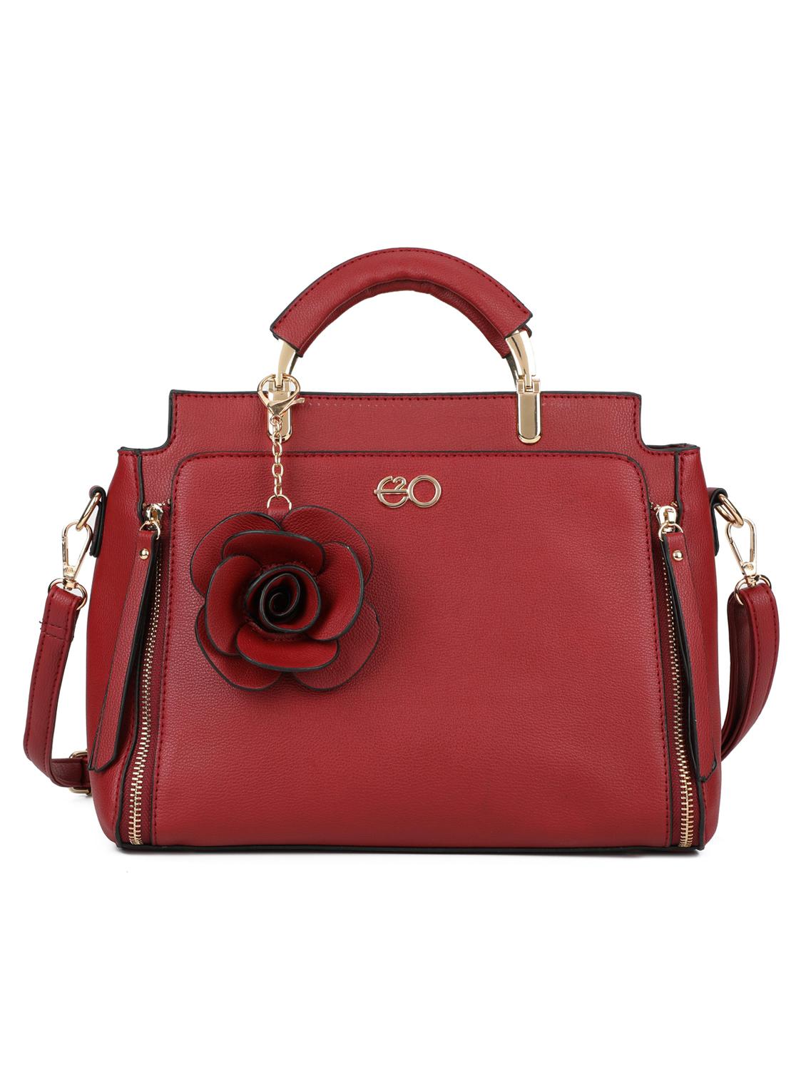 red leatherette (pu) regular handbag - 16600976 - Zoom Image - 1