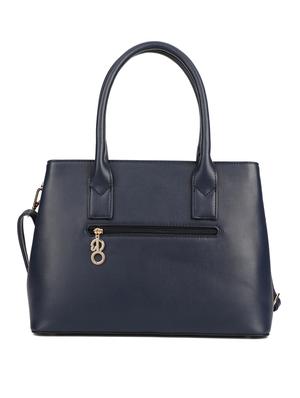 blue leatherette (pu) regular handbag - 16600988 - Standard Image - 2
