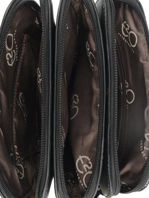 black leatherette (pu) regular sling bag - 16601002 - Standard Image - 3