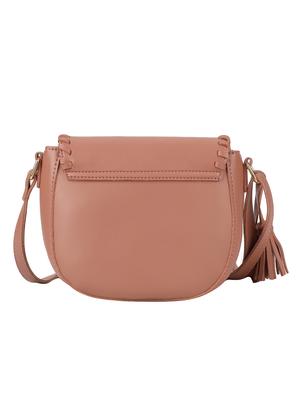 pink leatherette (pu) regular sling bag - 16601004 - Standard Image - 2