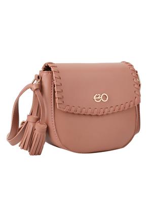 pink leatherette (pu) regular sling bag - 16601004 - Standard Image - 4