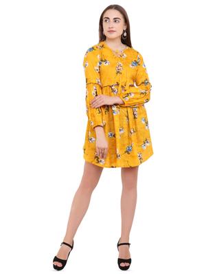 tie up neck fit & flare dress - 16601349 - Standard Image - 4