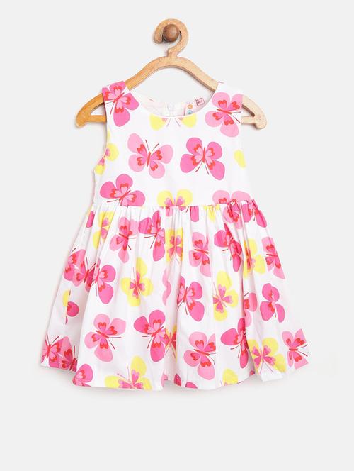 white cotton frock - 16601526 - Standard Image - 1