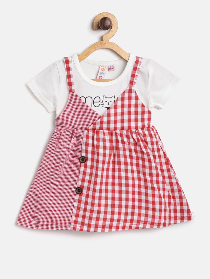 red cotton frock - 16601566 - Zoom Image - 1
